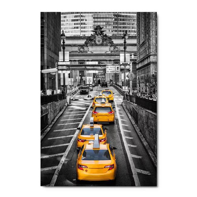 Cars Art Acrylic Taxi Glass