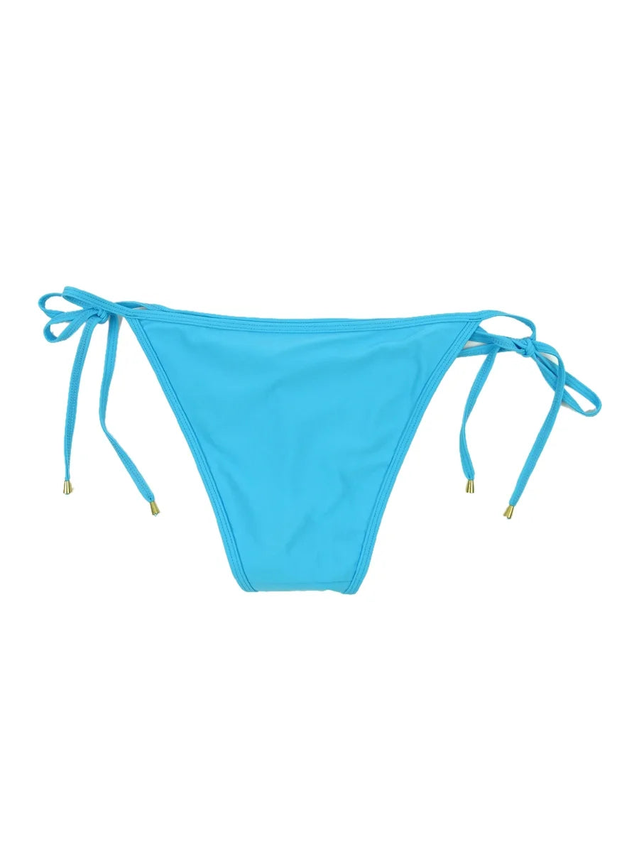 Lesia Ramy Swim Blue) Splash Tie Bottom Women's Brook Separates Side Swimsuit(S,