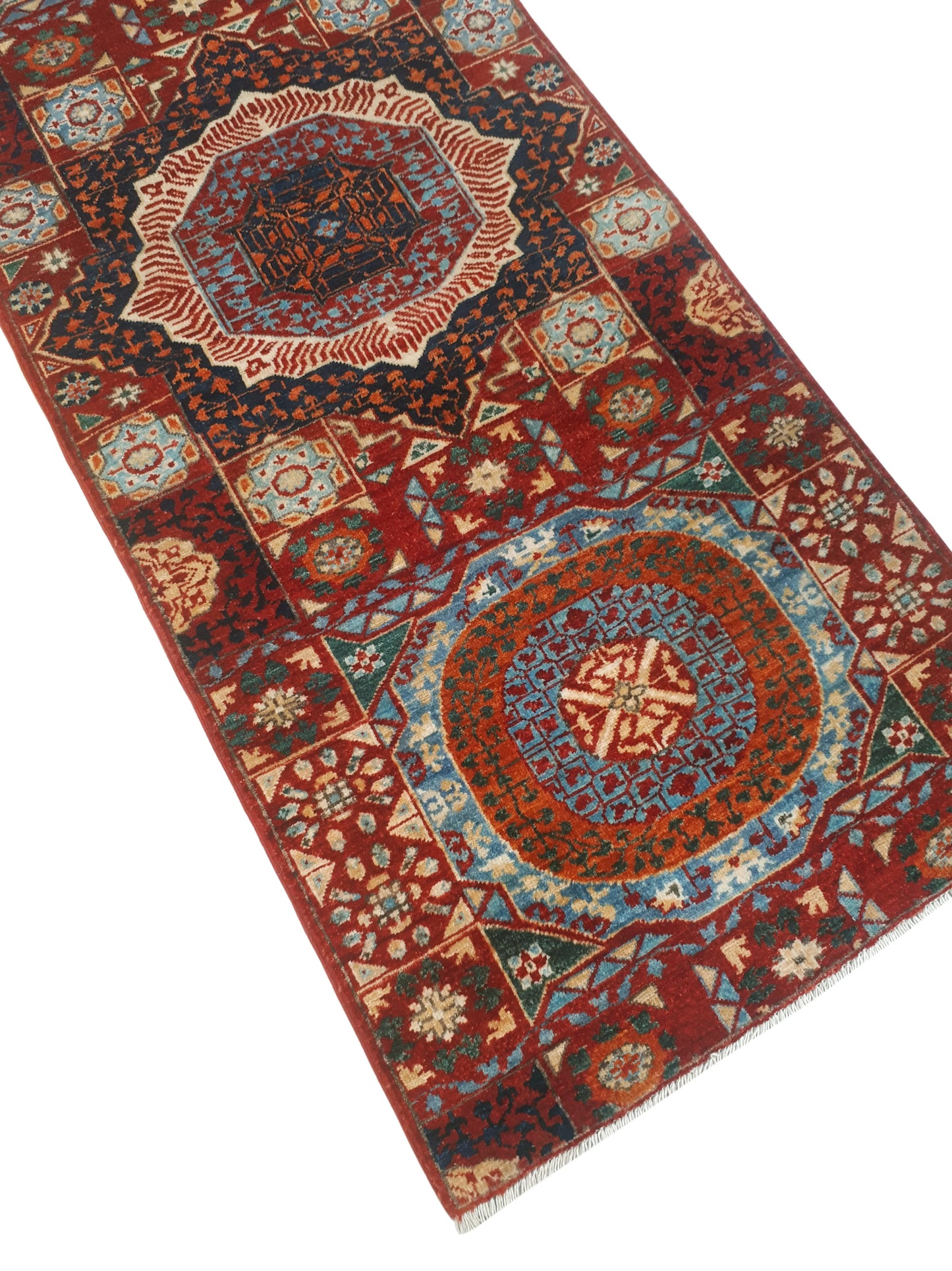 Aria 2'9" Anny x Red/Blue 12'0" Runner,