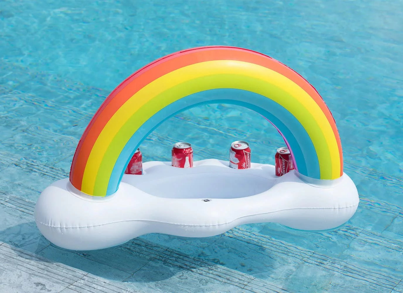 Adults Holder Beverage Party Holder Summer Leisure Water Bar Cloud Rainbow Drink Decorations Pool Salad Float Fruit Fun Accessories Floating Bottle Beach Kids Serving Cup Toys