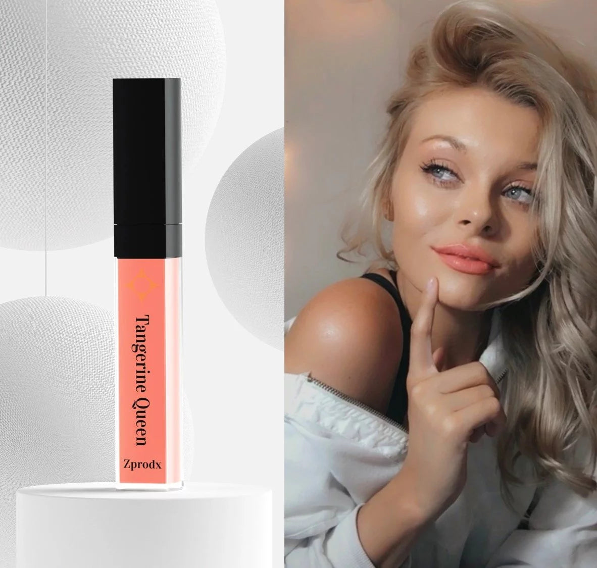 Lipstick Natural Tangerine Collection Queen - Liquid Vegan &