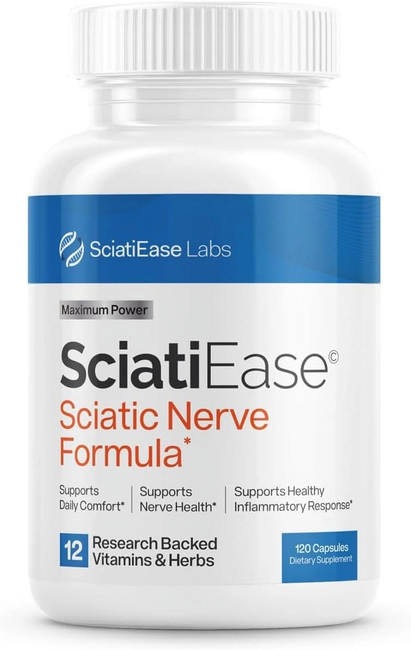 300mg Acid B Lipoic Nerve Formula AlphaPalm, Sciatic Capsules Support Support Vitamin with SciatiEase - 120 Health Nerve Supplement - Complex, - Pea, Alpha