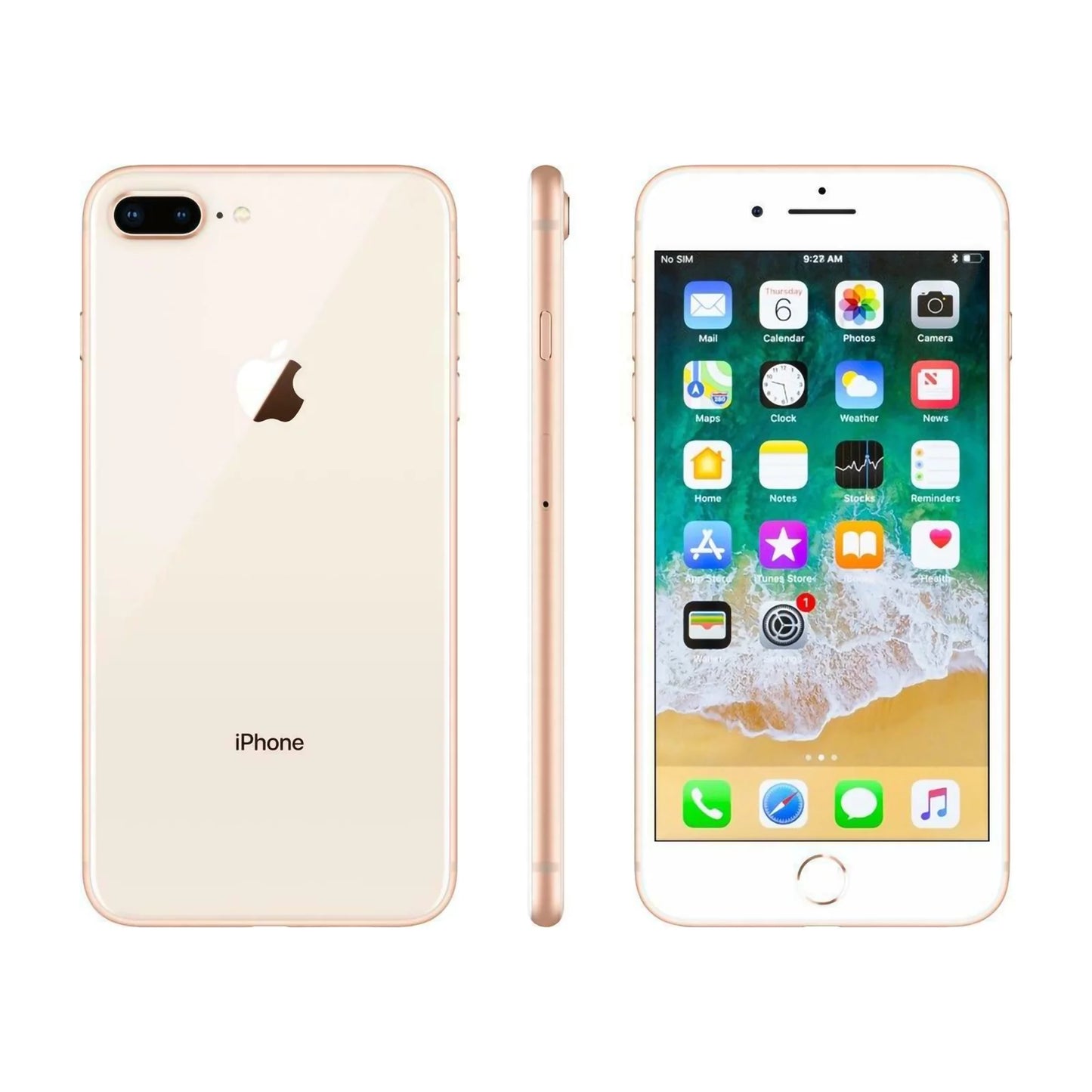 64GB 8 TMobile iPhone GSM Apple Unlocked Plus Restored Smartphone Gold Factory (Refurbished) AT&T