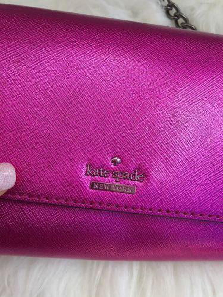 Bag Cami Pink Spade NWT Kate Street Clutch Metallic Cedar Crossbody Bajarose