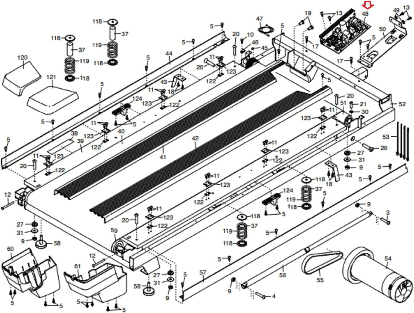 Works X32i 424108 Treadmill Supply Power Hydra 2950 1750 Fitness Board W X22I 2450 Exchange