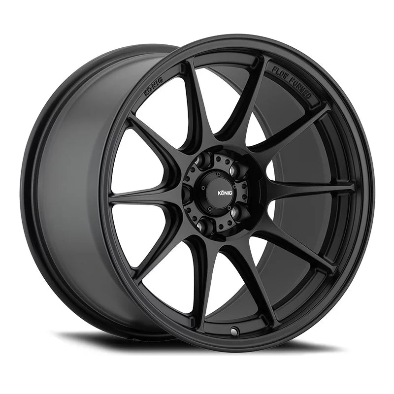 Semi-Matte Black Wheel Konig 5x100 +40et 17x9 Dekagram 57B