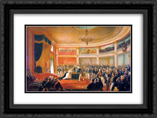 Print da Black Princesa Ornate 'Juramento 24x20 Framed Matted Victor Isabel' Meirelles Art 2x