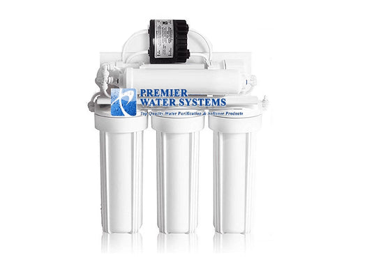 Drinking System Reverse 5 RO Stage System Osmosis GPD Permeate 100 Water Pump | Filter with Core