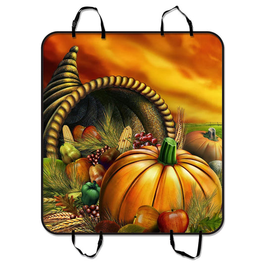 Cargo Car Car Mat Trunk and Cars Seat Dog Pet GCKG SUV Thanksgiving Trucks Mat Seat Thanksgiving 54x60 Seat inches Hammock Car Day,Harvest,pumpkin For Pet Cover,Happy Cover Mat