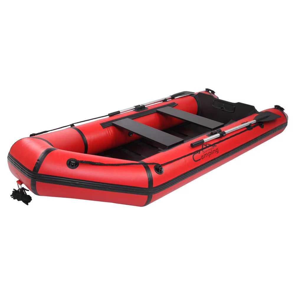 Boat Assault Campingsurvivals Fishing 10ft PVC Inflatable Red