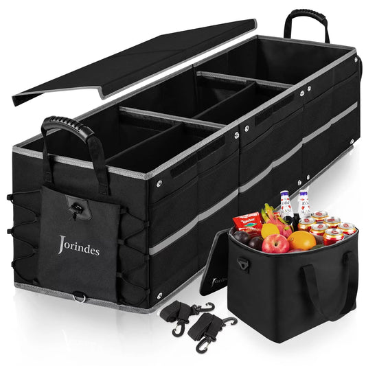 Leak Waterproof for Sedan, proof Truck,Van Car Car Suv, with for 3 Vehicle Suitable Collapsible Organizer Trunk Insulated Organizer Cooler Compartments Bag,