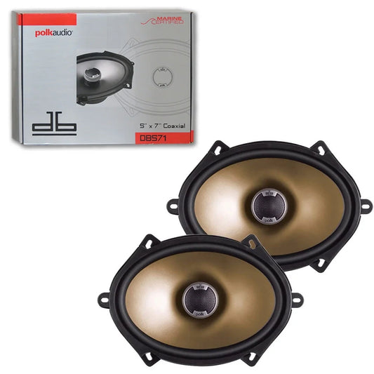 Audio Polk Audio 8 7" Certified 5 Car 6 inch Coaxial x 2-way / Speakers x Marine