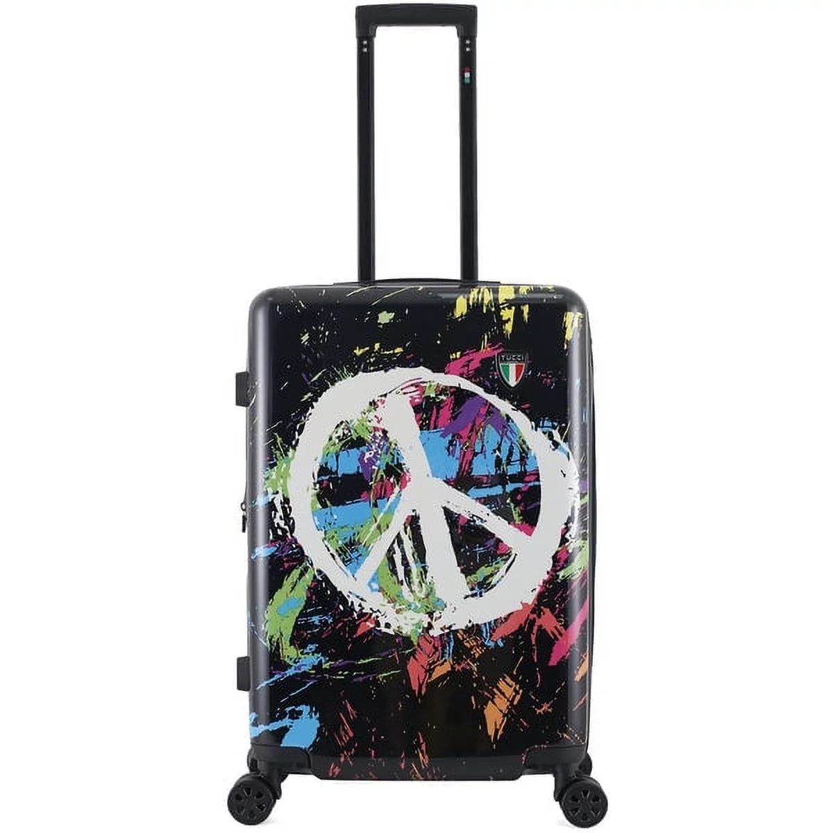 The Disegno Spray Peace Luggage Art Large - 28-inch World Hardside TUCCI In