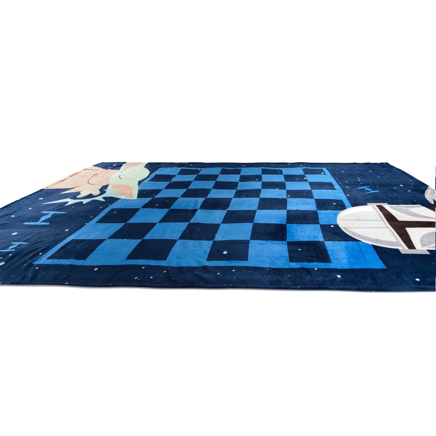 Microfiber Wars Checkers Game Blanket, 100% Star Mandalorian