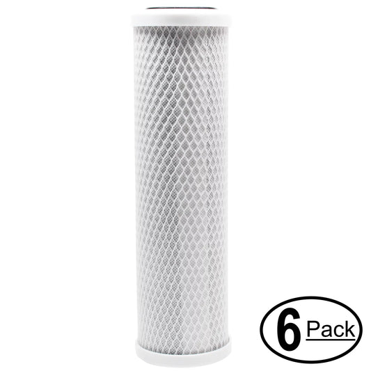 Water Block Filter Brand Activated - Filter inch Carbon (CT-DBL2) Pure 6-Pack Denali Replacement CT-DBL2 Stage 10 - for Isopure for Isopure Double Counter-Top Filter Universal Water