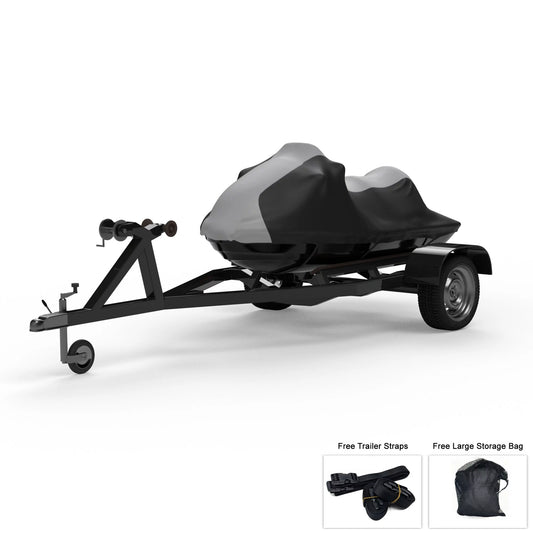 Sun, 2014-2016 from Rays, Rain, Jet SE Storage Trailer DOO Black Trailerable For Bag Cover / GTI - Straps SEA - GRAY - Includes 130 All Weatherproof Ski Color Weather And More! And - UV 155 Protects