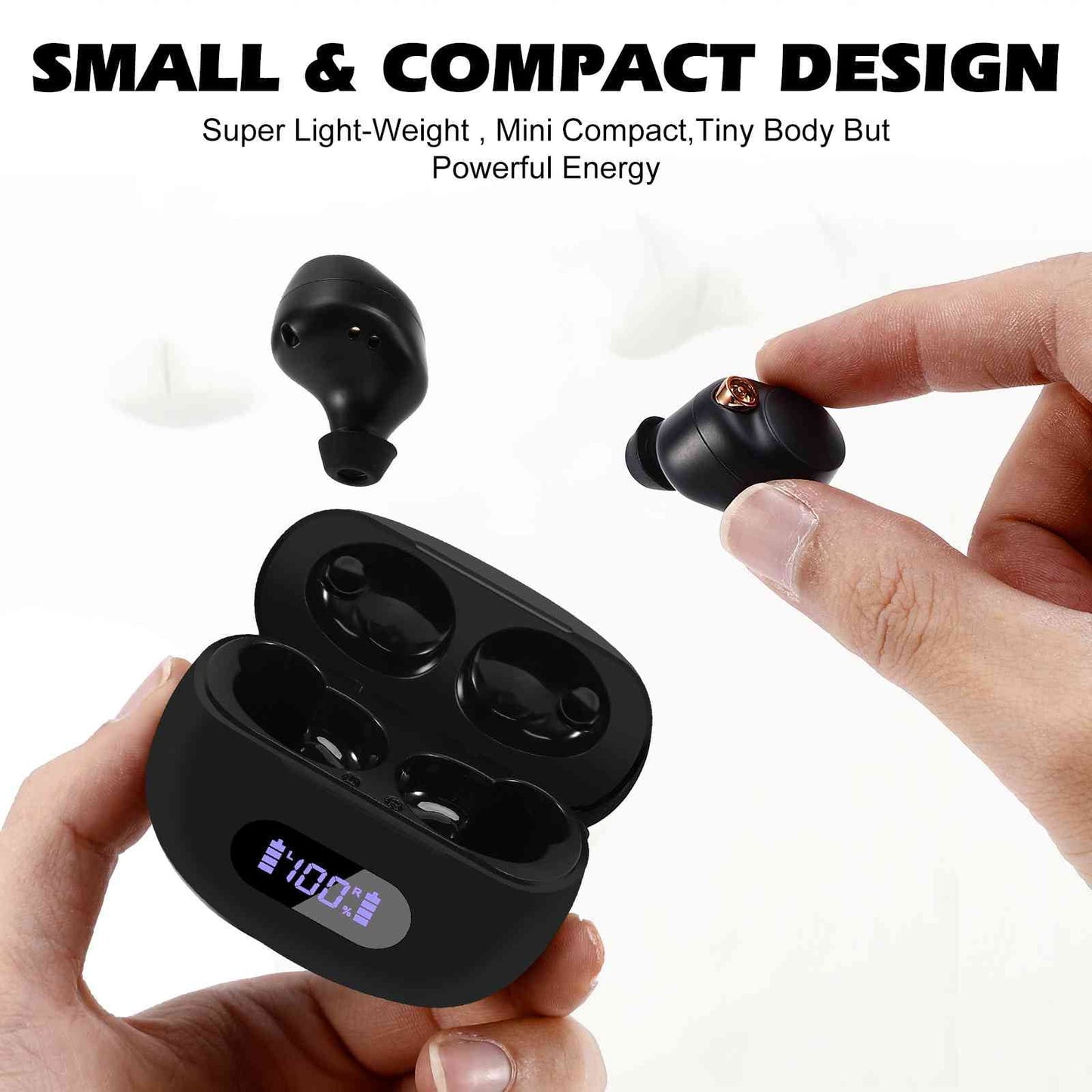 Lenovo Compatible Wireless Water Dual Case, Connection, Balanced, Pro Bass Black, Charging 5.2 Connect, K12 with IPX5 + True Bluetooth Resistance, Boost Bluetooth Earbuds UrbanX