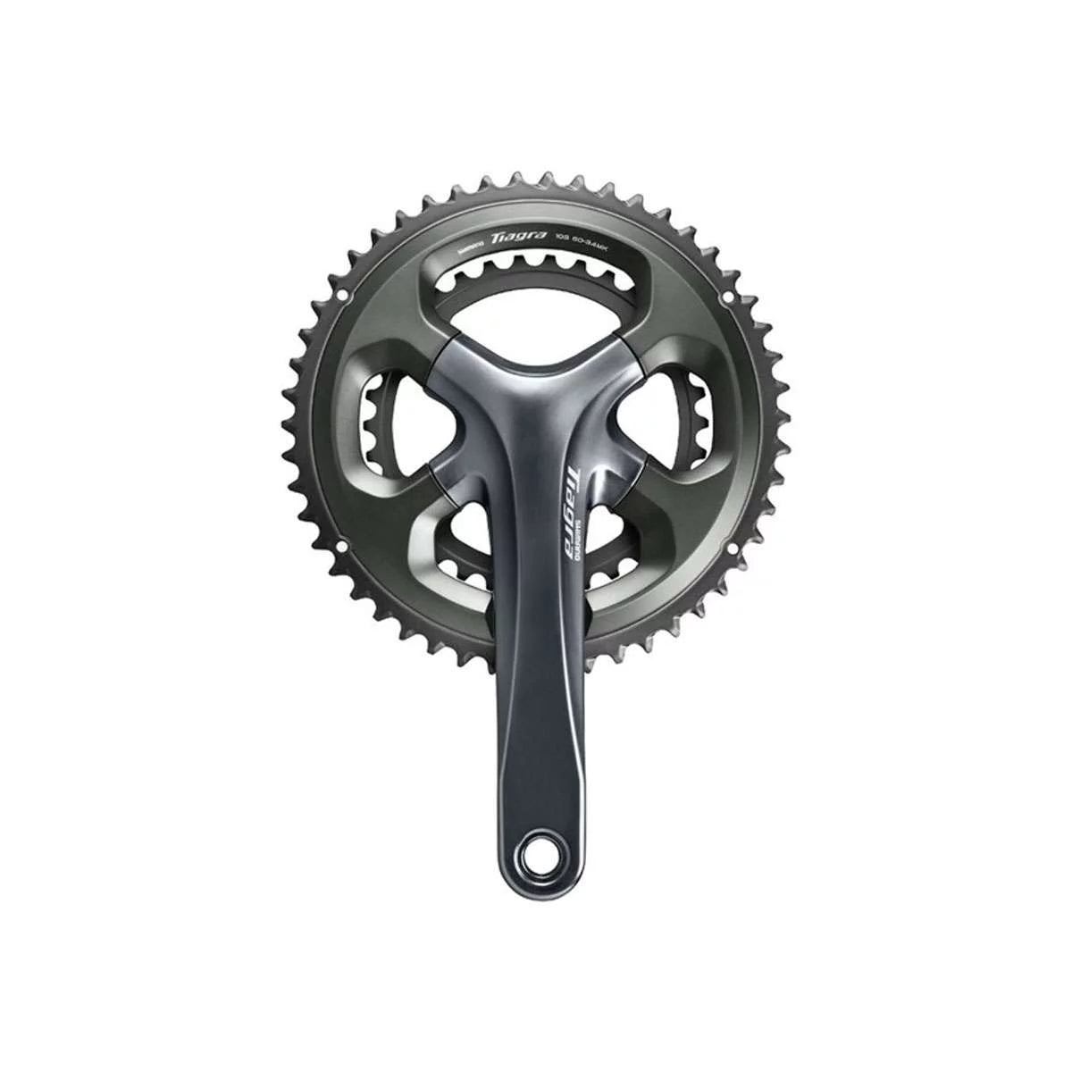 - Spindle Tiagra 170mm, Crankset Asymmetric Hollowtech 110 BCD, Gray Shimano II Interface, 48/34t, FC-4700 10-Speed,