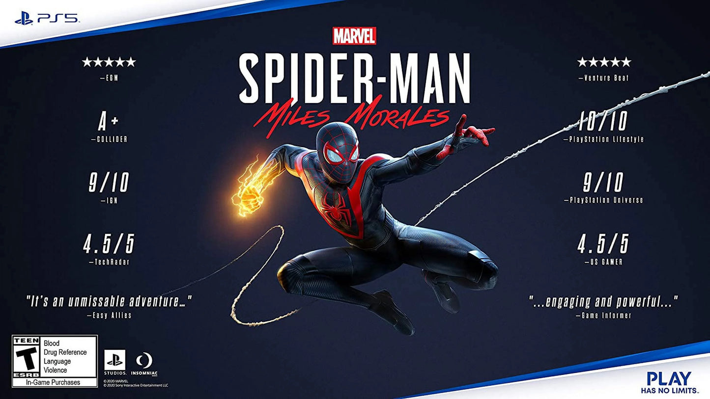 + Marvel's Console Miles PlayStation Morales 5 Spider-Man: