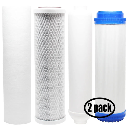 & for Carbon GAC Pure RO AMPAC APRO-ALK Includes Filter USA Filter, Sediment System Filter Replacement Block 2-Pack for Cartridge PP - Filter, Brand Inline Denali Kit Filter -