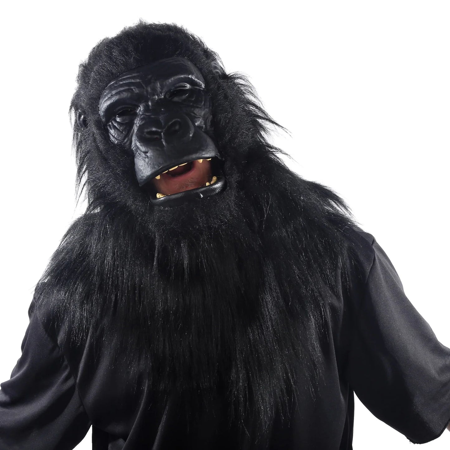 To Celebrate Way Gorilla, With Halloween Fur, Adult Mask Jaw-Motion