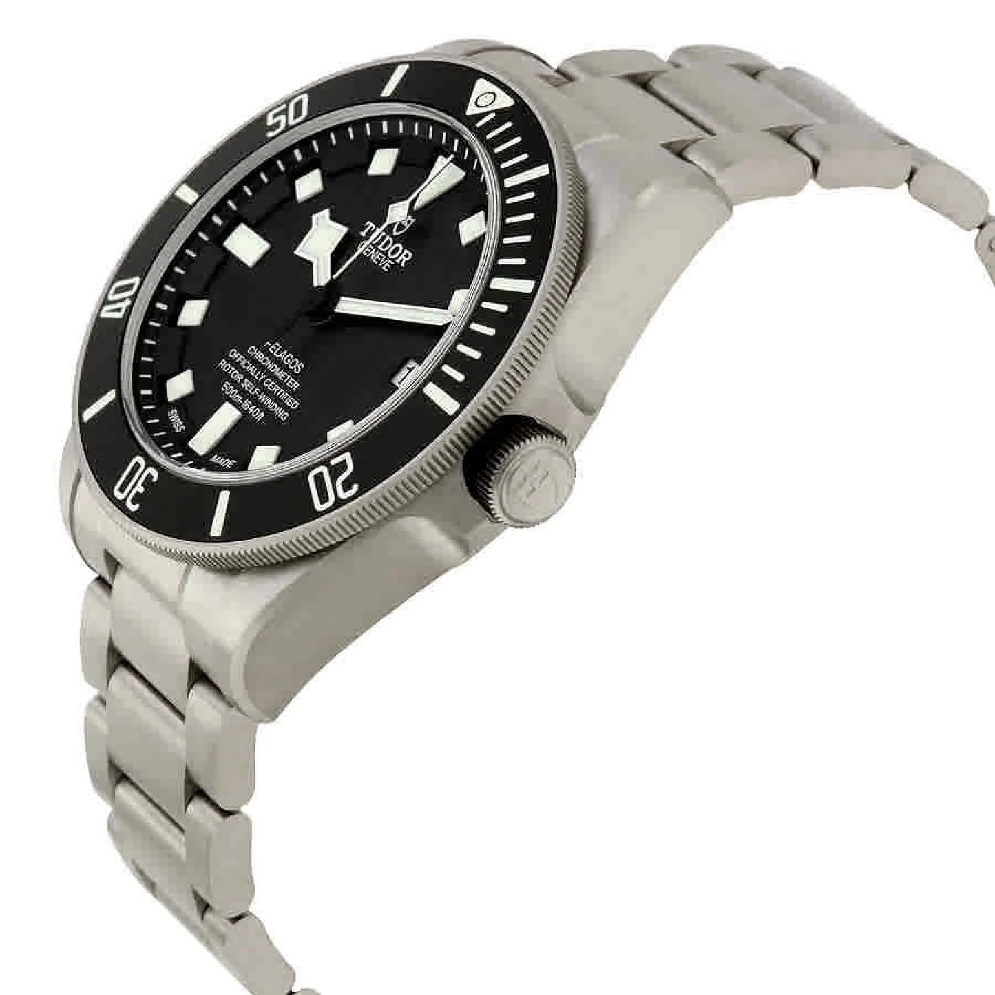 Tudor Dial Titanium Watch Men's Pelagos Black Chronometer M25600TN-0001