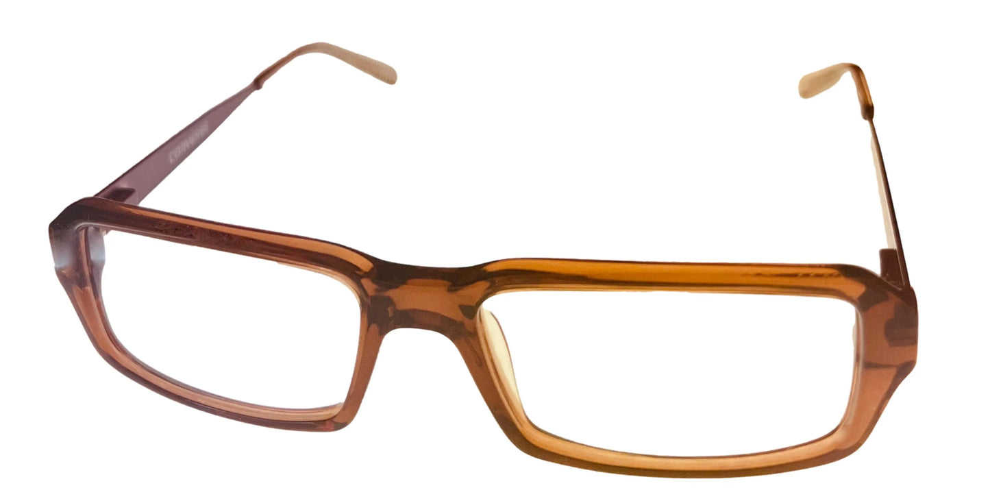 Eyeglass Soft Mens Ophthalmic Frame Rectangle Brown Plastic Converse Digital