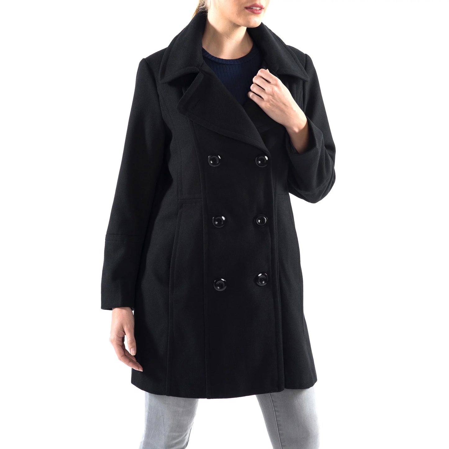 Norah Swiss Breasted Coat Wool Double Womens Jacket Peacoat Alpine Overcoat