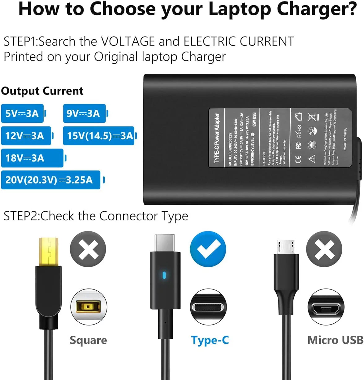 5420 Dell 7410 7370 5400 5179 Latitude C 5285 7420 for USB 5310 5480 5290 Adapter 65W Laptop 5320 5520 C Type Charger