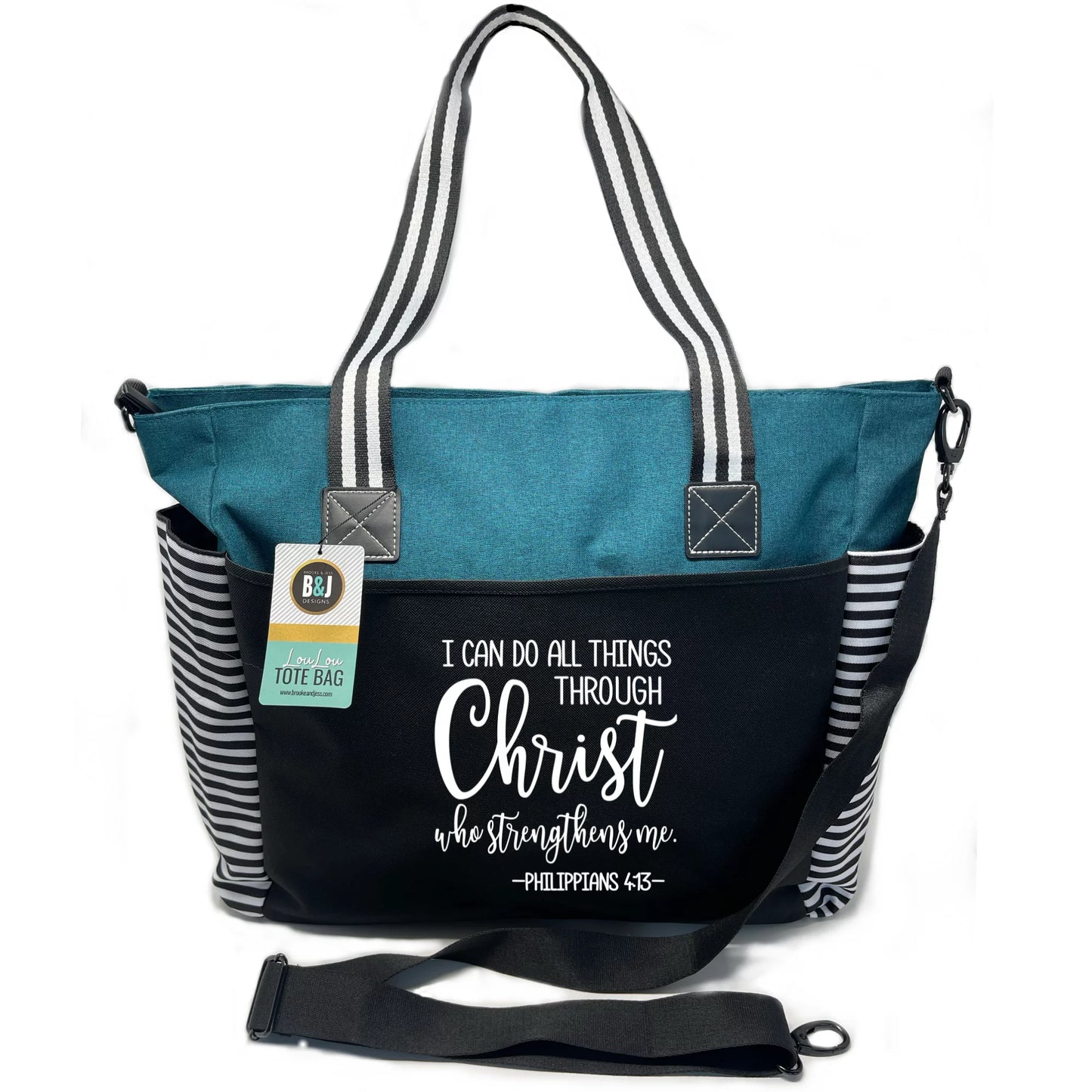 Christ Tote Teal Bag LouLou Through