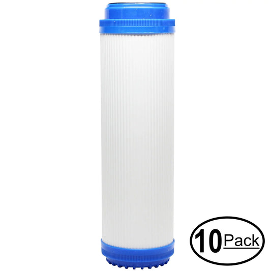 Activated H2O for H2O-UCF-01 Single Under Distributors Denali Sink - - H2O Replacement Granular Brand Distributors 10-inch for Pure Carbon Filter Universal Stage Cartridge 10-Pack System