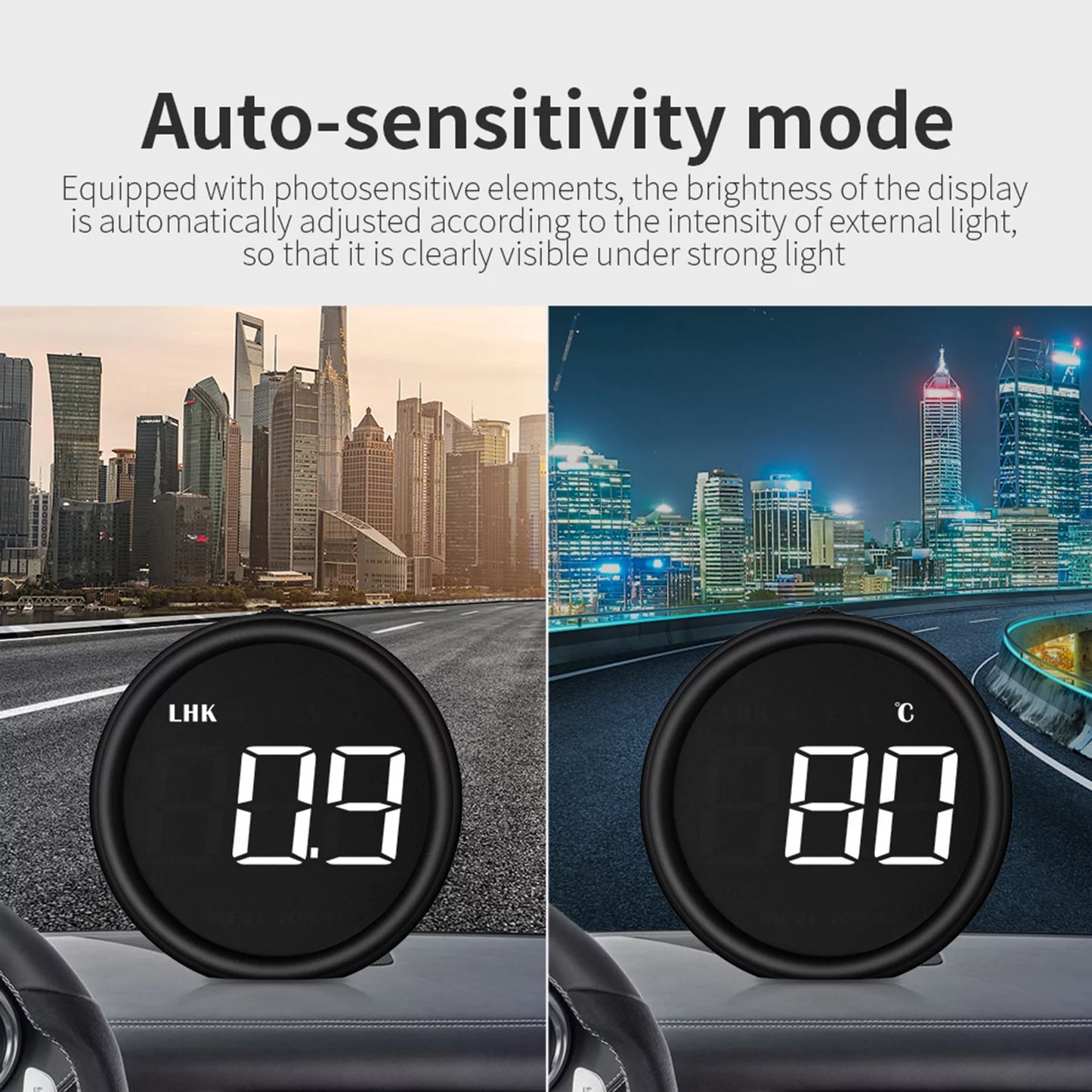 Safe Car Speedometer Moobody HUD OBDII Display for Detector Driving Diagnostic Head-Up