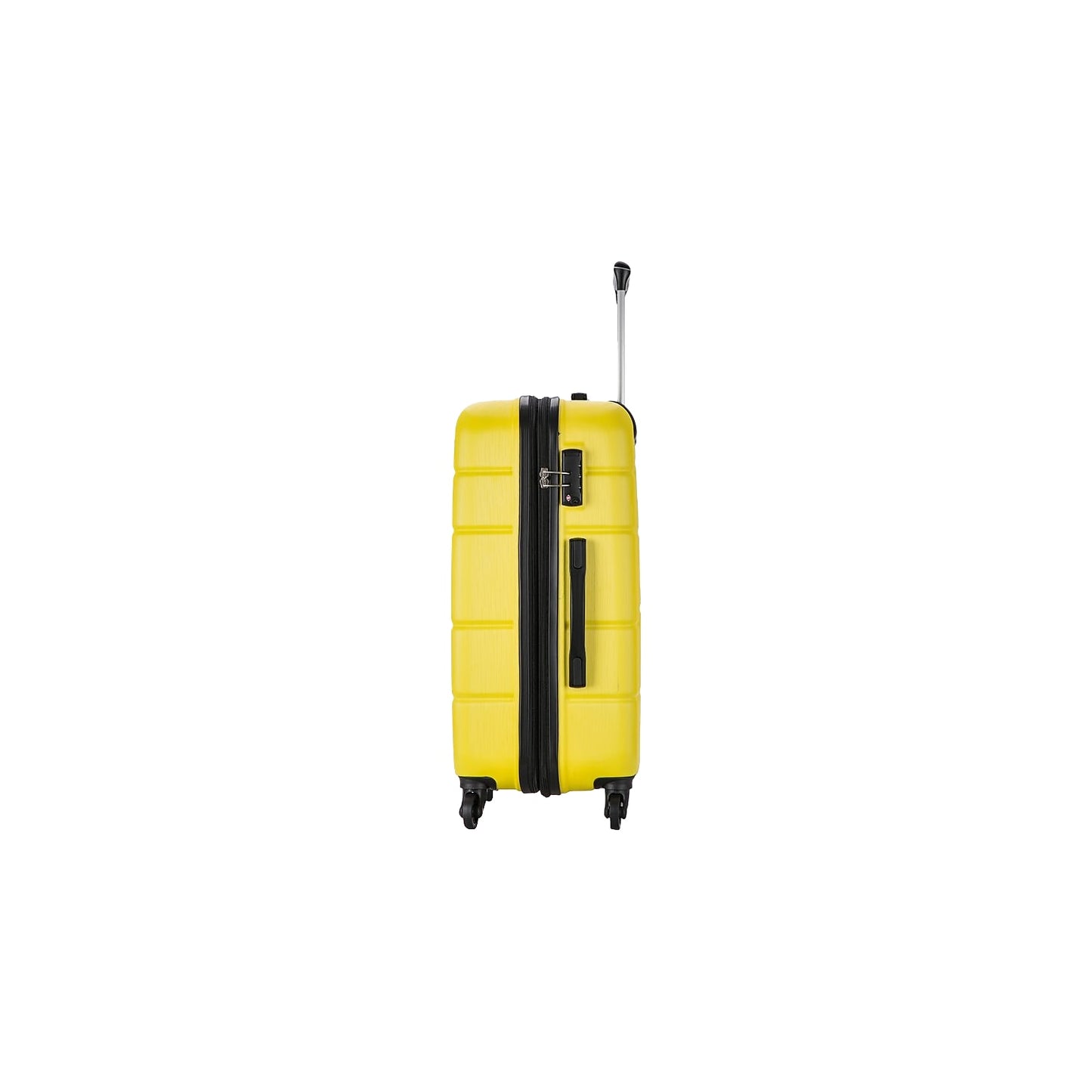 4-Wheel DUKAP Luggage Plastic RODEZ Yellow Spinner (DKROD00M-YEL)