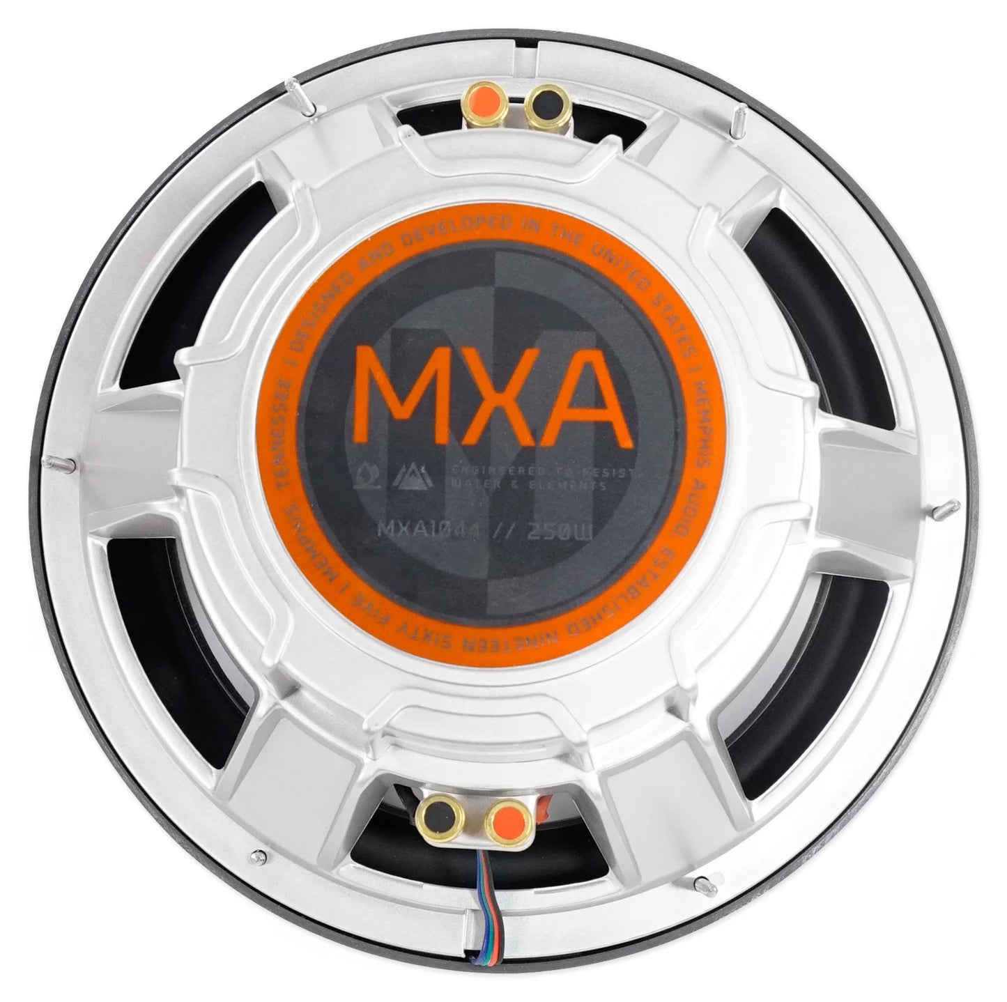 MXA1044 10" Audio 500 Marine Watt 4-Ohm Sub Boat Dual LED Memphis Subwoofer