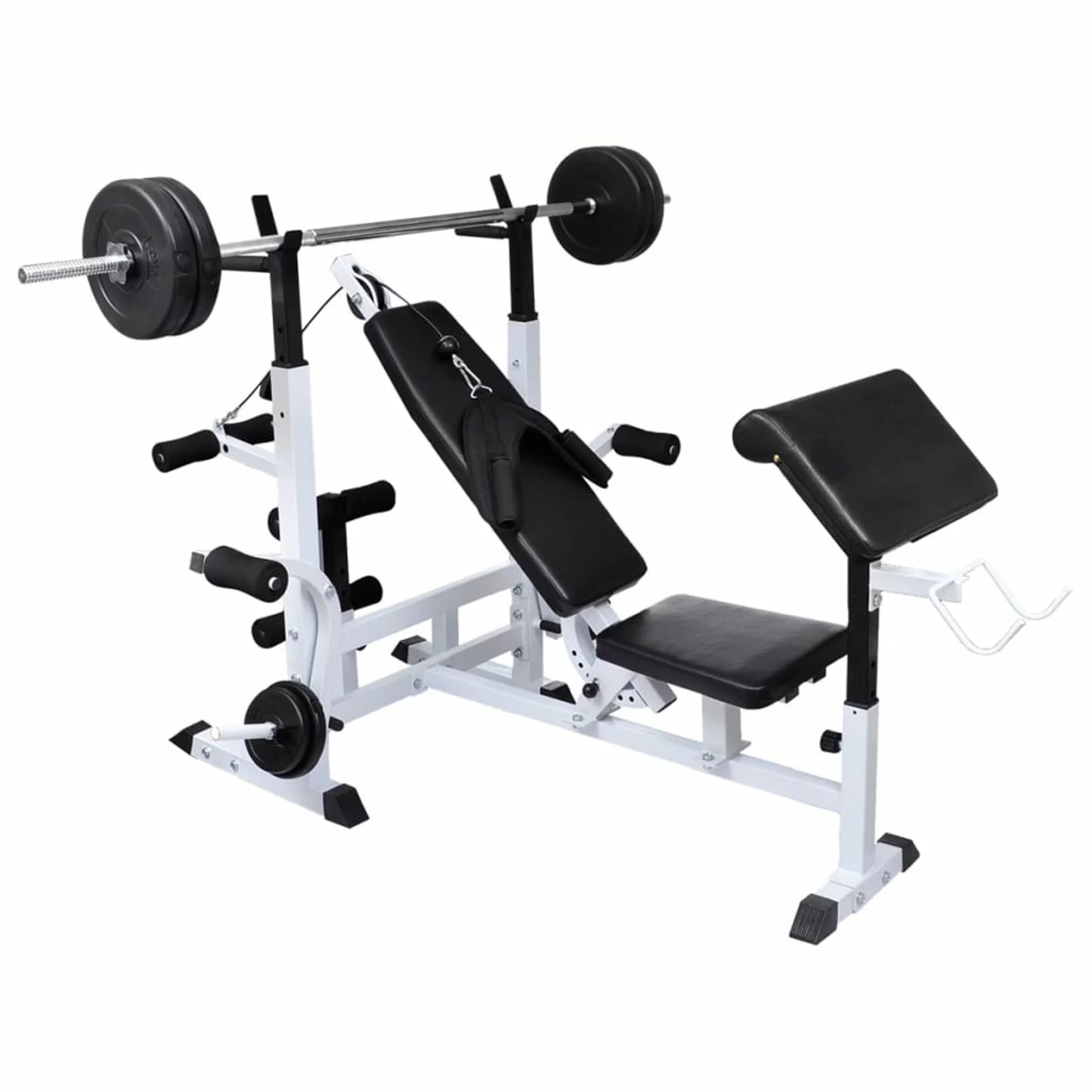 Weight Weight Set Rack, 264.6 with Aibecy lb Dumbbell Barbell Bench and