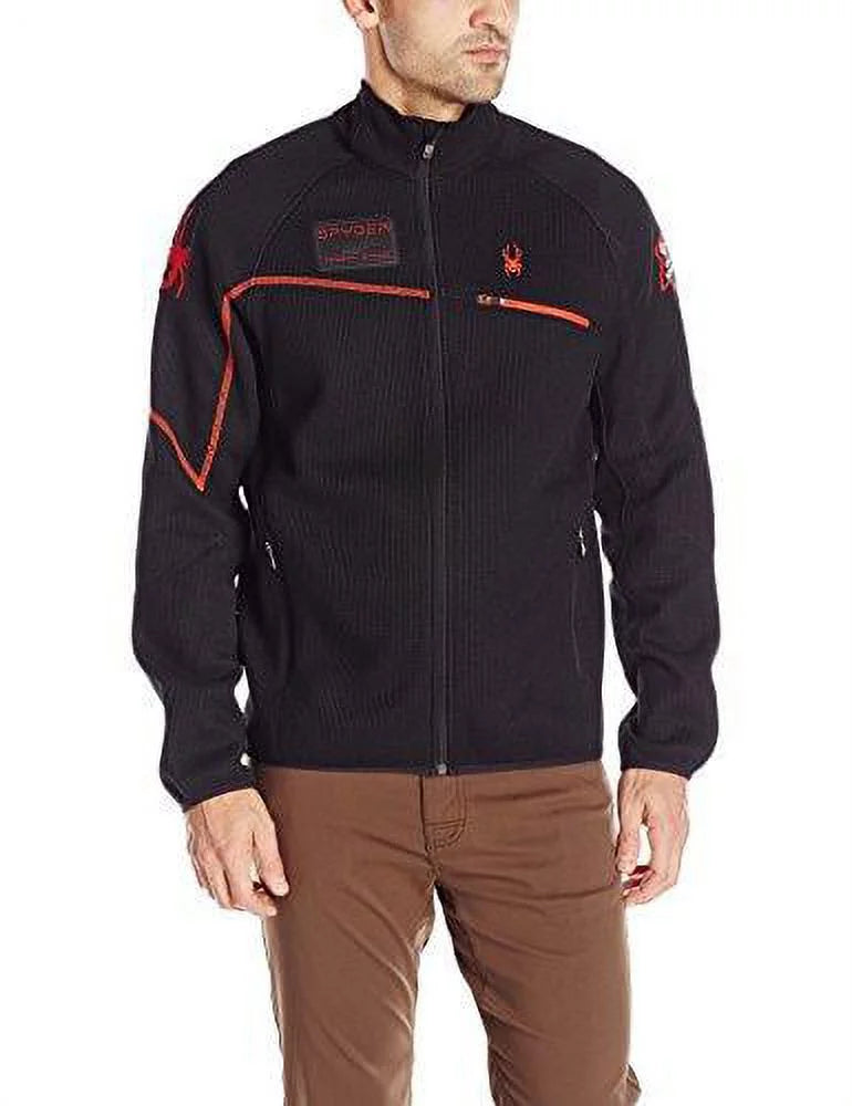 Alps Full Zip Jacket, Black/Volcano Men's Spyder