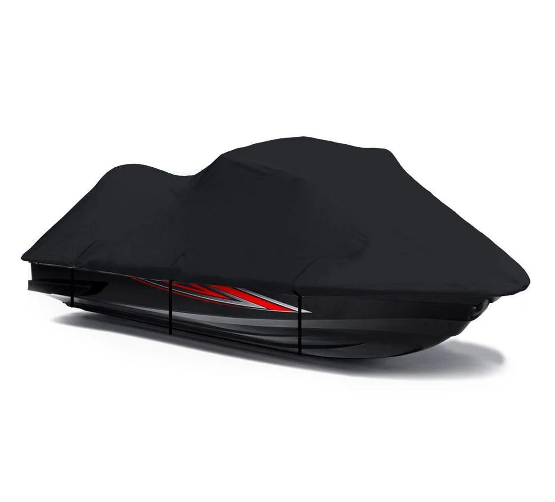 Polaris for Seater 2000 Pro DENIER 1200 JetSki Cover Compatible BLACK Jet 600 1-2 Cover Ski 2001