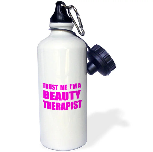 Sports Therapist a humor Trust funny me Water gift, 21oz 3dRose beautician job Bottle, - Im Pink. Beauty