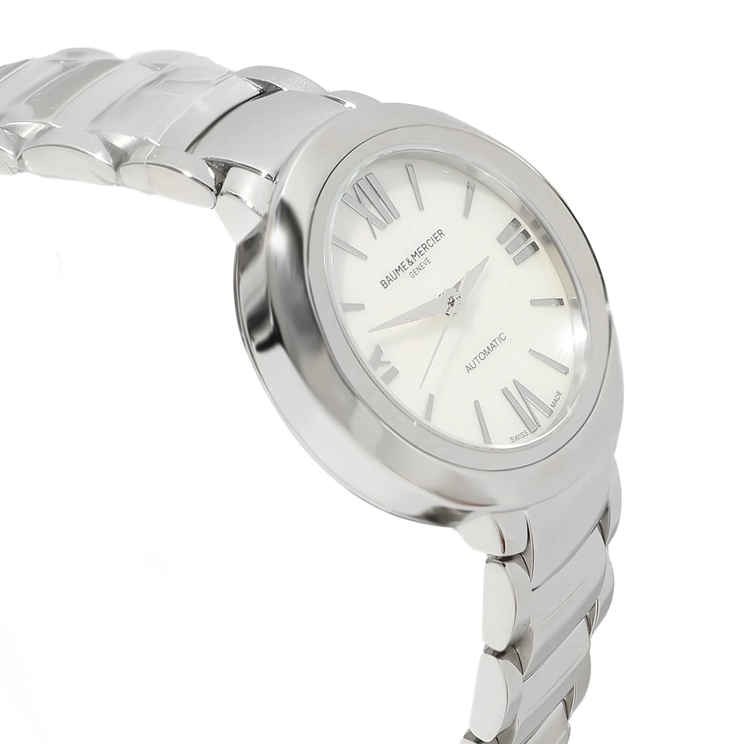 Women's Watch Mercier Promesse Stainless Pre-Owned Baume in MOA10182 & Steel