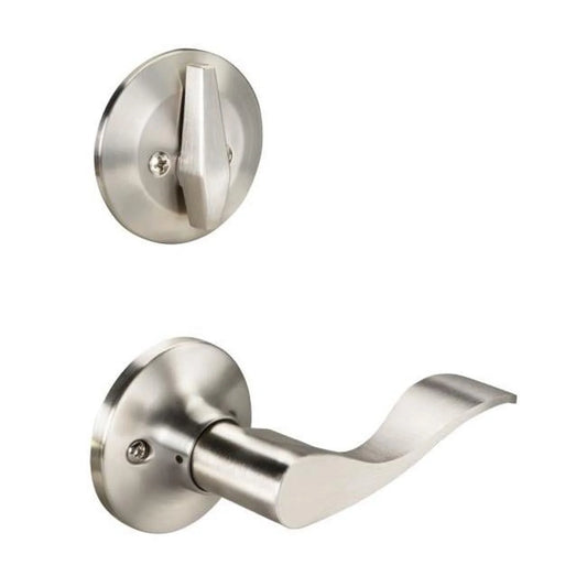 Satin Yale Hand YR720KW619LH Residential Handleset Trim with Lever, Active Left Interior Edge Keowee Nickel