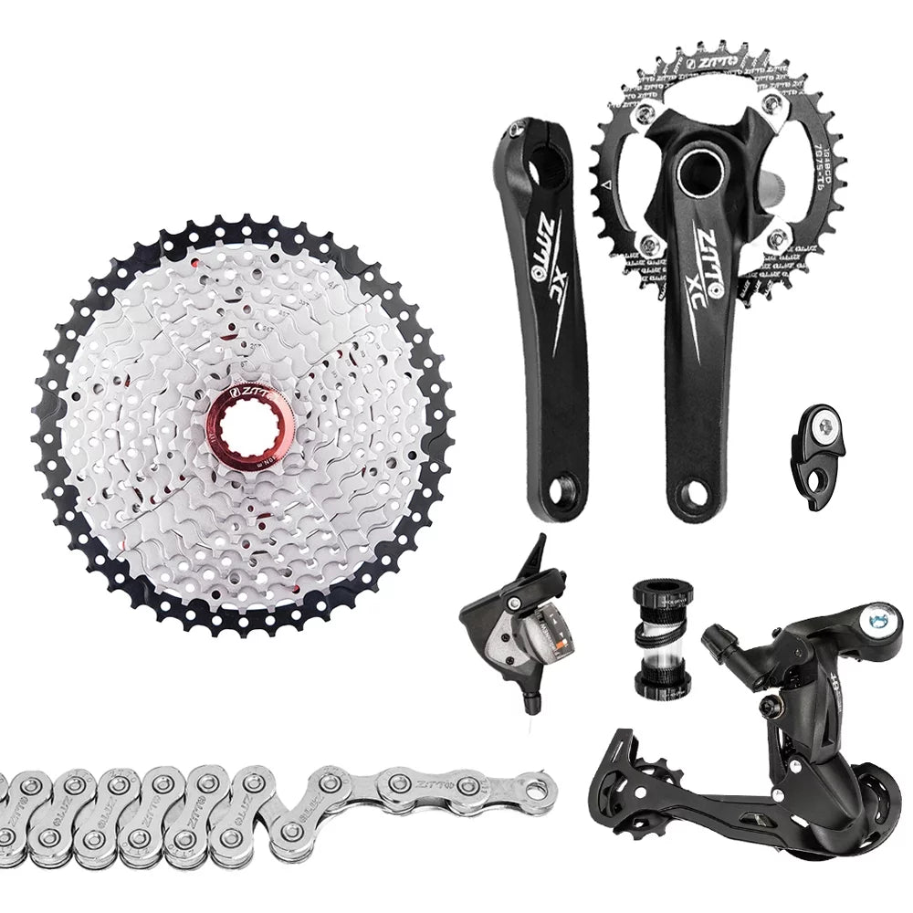 Bike Shifting Speed Precise Flywheel 10 Bike Derailleurs Cassette 11-50T - MTB Shifter for Speed Mountain Groupset 1x10 Crankset Smooth and Chain MTB Nebublu