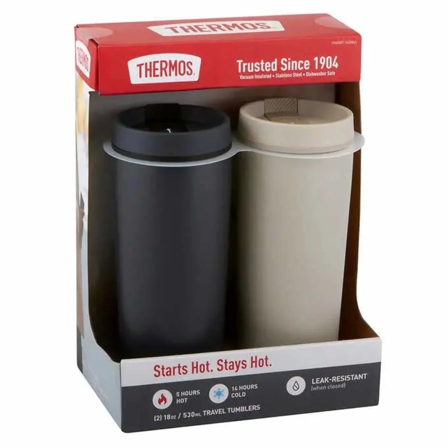 2-Pack Tumblers THERMOS Travel Stainless Steel