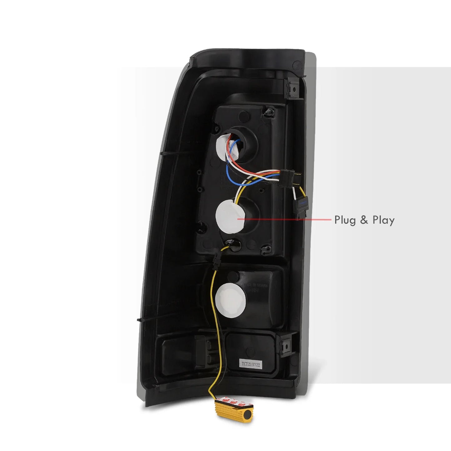 Silverado Brake 2002 Fleetside 2005 Tail Chevy Driving Lens AJP Lamps Sierra Smoked For 2006 2004 LED 1999 2003 Pair Lights 2001 Signal Housing Compatible/Replacement Distributors Black 2000 Stop GMC