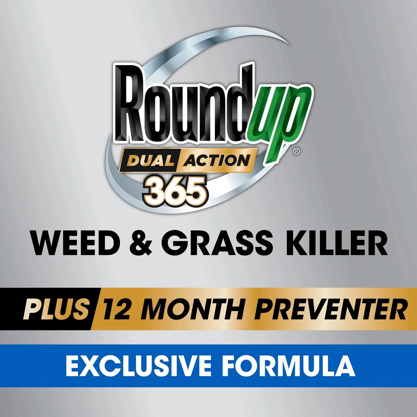 Roundup Plus Dual Preventer 1.25 Grass Refill, & 365 Action Month Weed gal. Killer 12