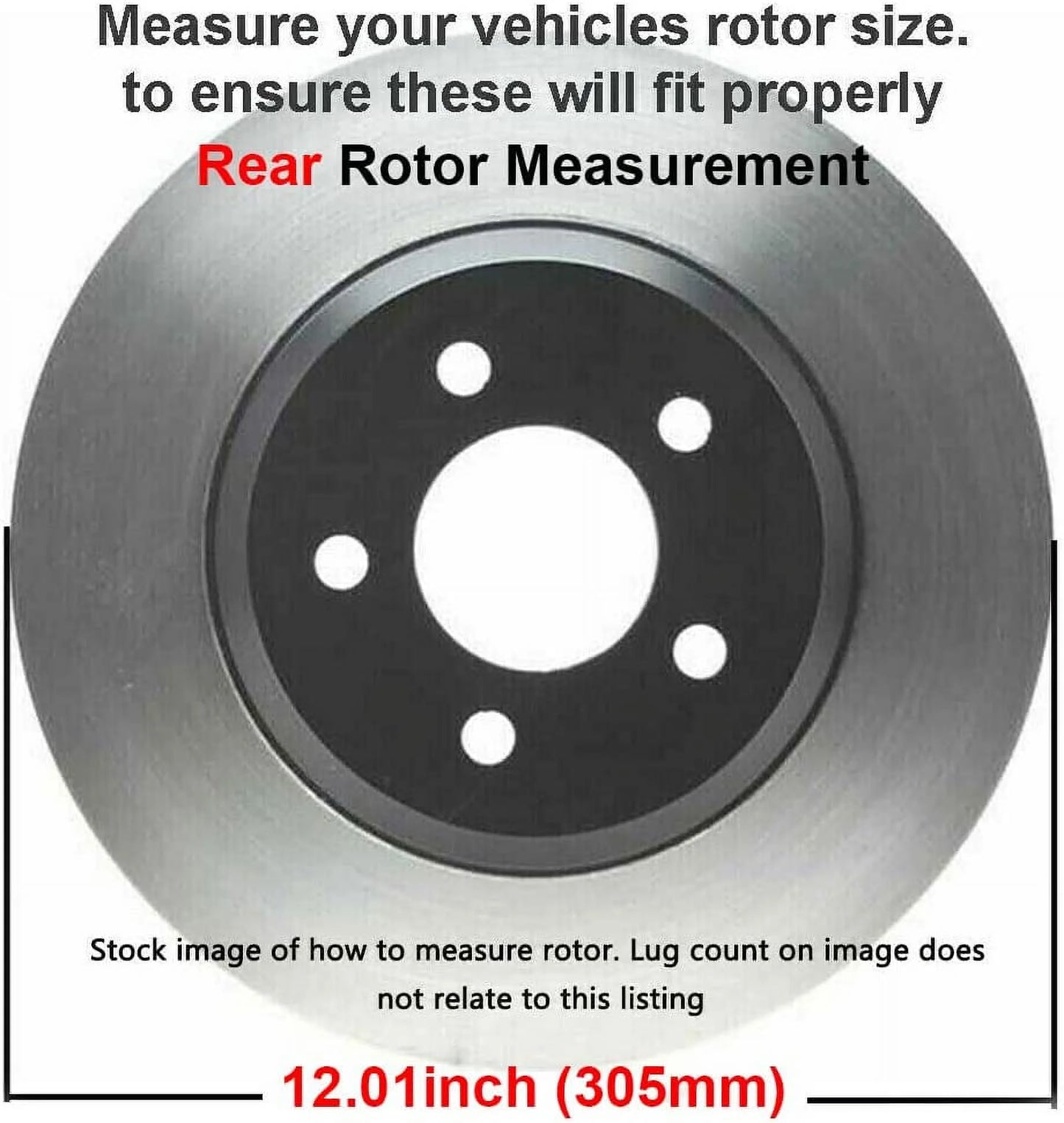 Pads Brake Brakes Kit Front Caravan Grand Town C/V w/Hardware Rear Chrysler Country Axle Ram Disc & Replacement Rotors] & Journey Routan for Rotors Detroit inch - inch Ceramic [11.98" 12" Brake Dodge