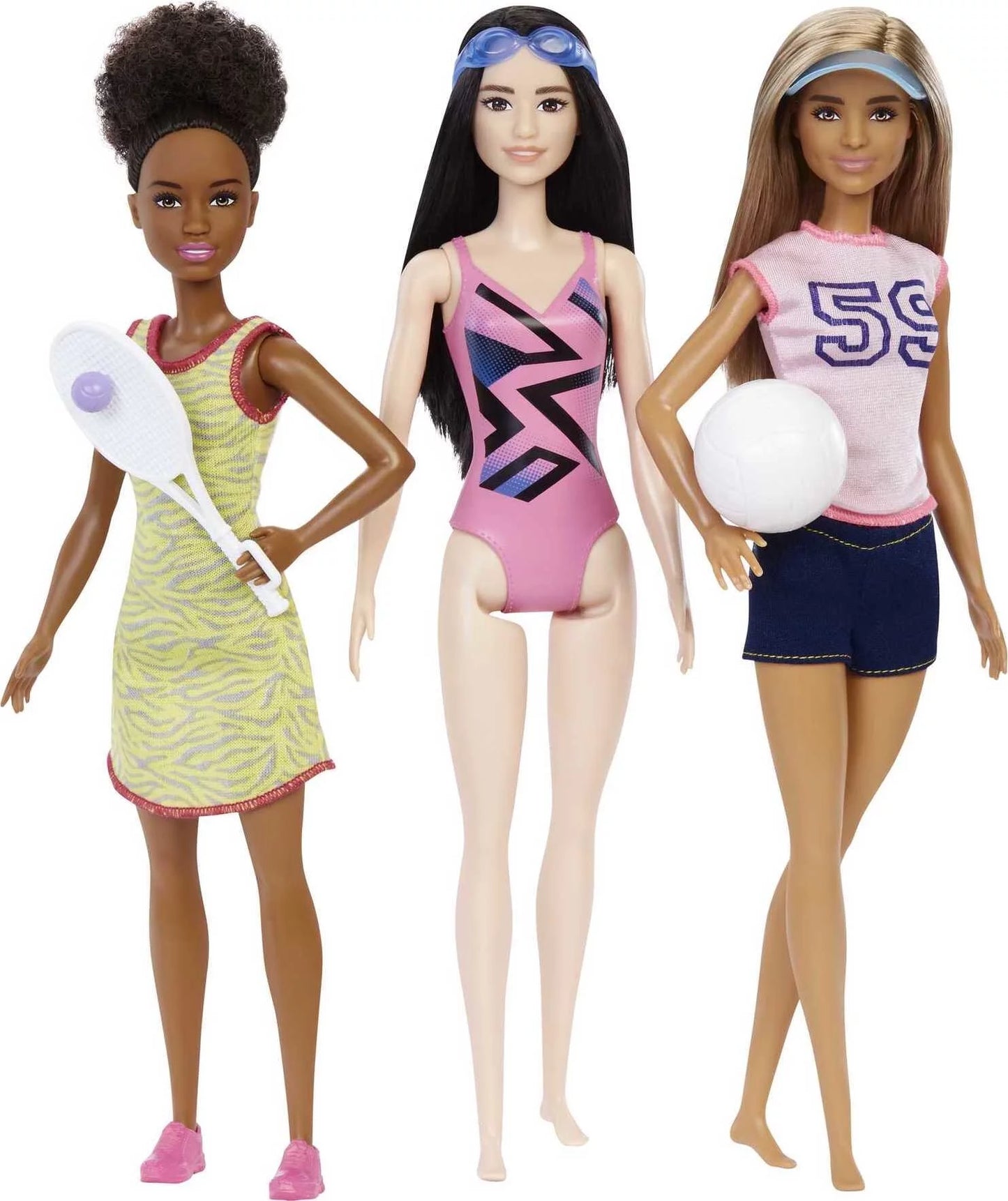 Doll Career 6 Pack, Accessories with Related Careers Collection Outfits Doll Barbie Set &