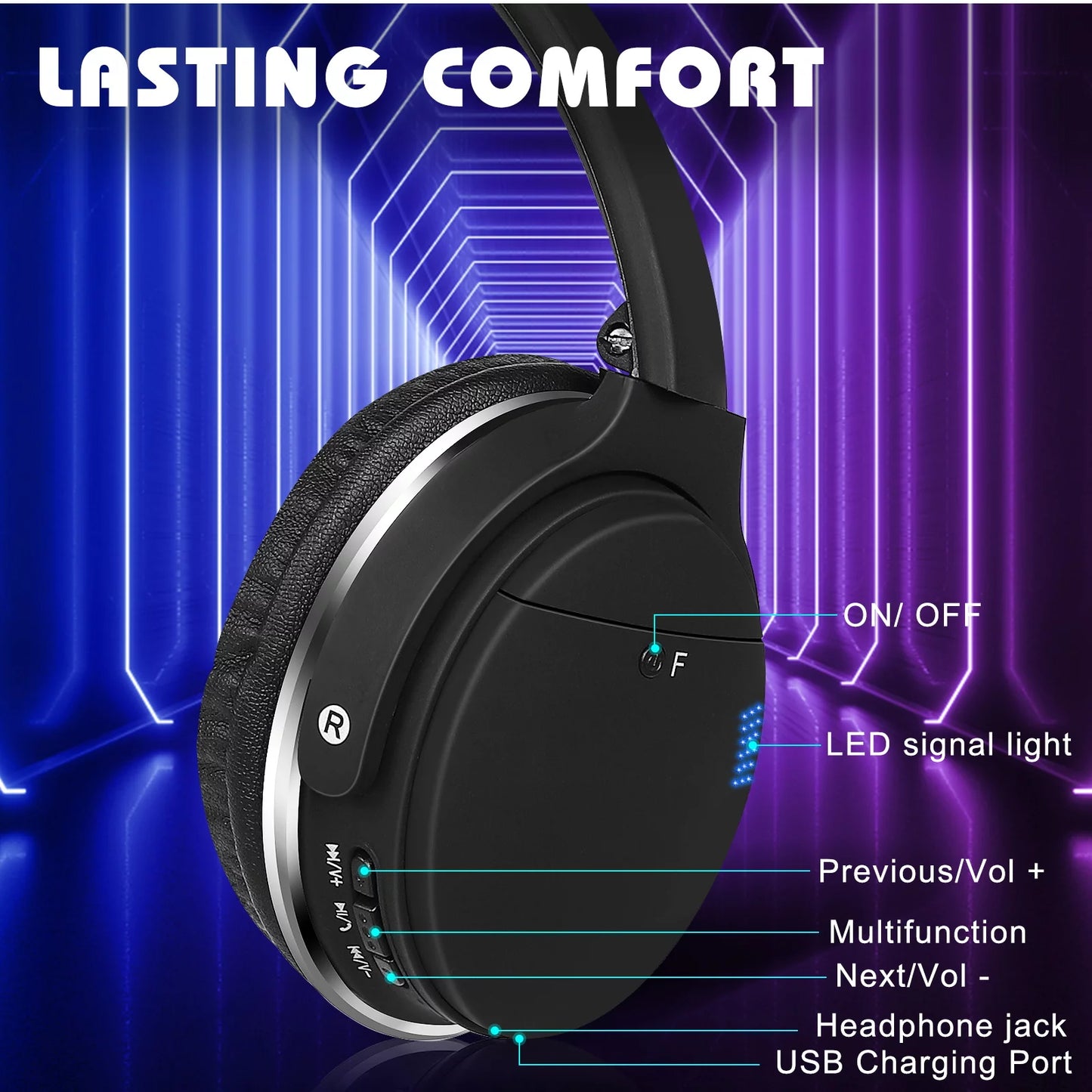 Audio, Mic Call Stereo with Support Headphones Deep Earphones with Mix Over Phone Comfort High for 2 Mi The Resolution Bluetooth Bass, Superior UrbanX Xiaomi Wireless UX35 Ear