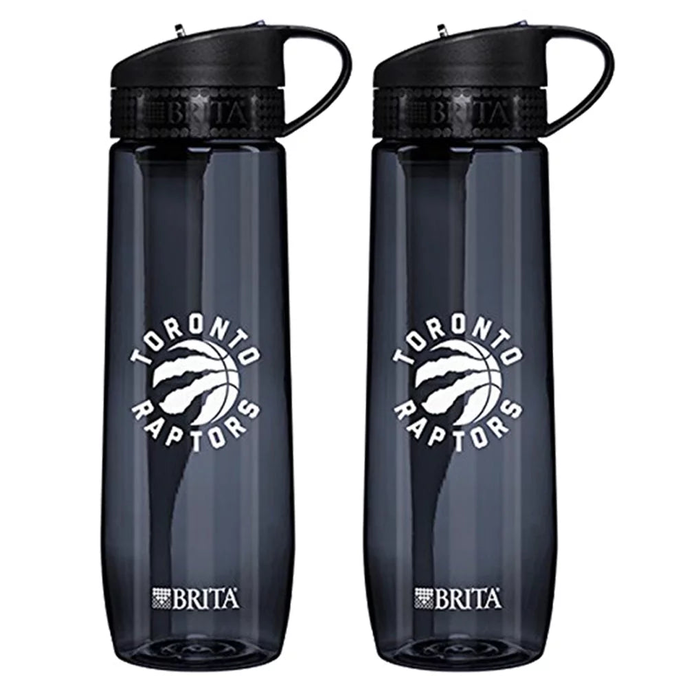 Brita Limited Hard Edition Of - 2) 1 Filter) Toronto Filtration (Pack System Water Bottle Black (With Raptors Sided