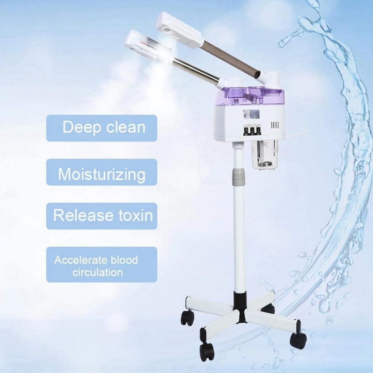 Device Cold Skin Steamer 110/220V Ion Spa Home in Ozone Steaming Facial 1 Sparyer Beauty Hot Care Machine 2 Plug EU/US and Spray