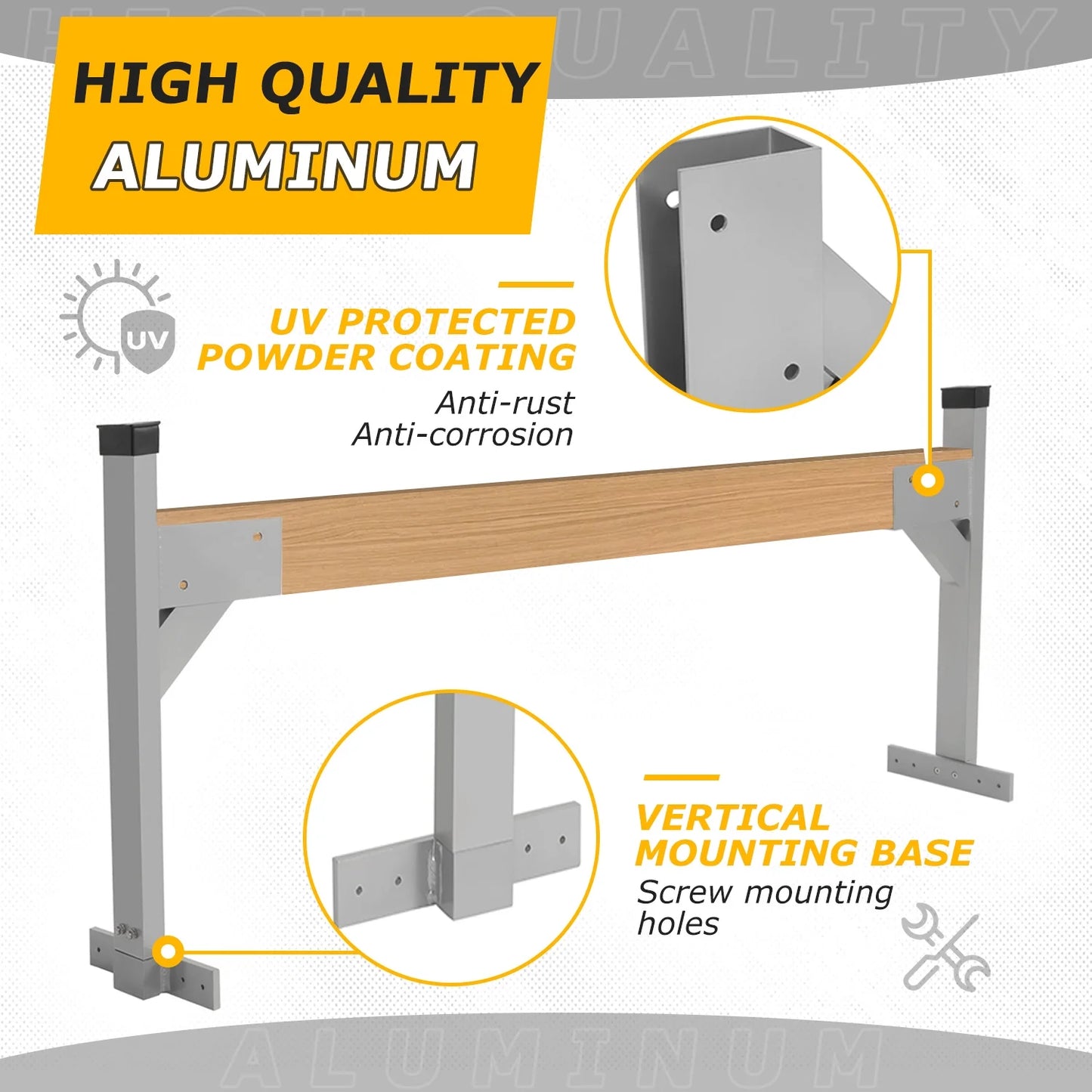 Trailers Rack Bracket Ladder Vans Roof for Enclosed Cargo Kojem Adjustable Kit